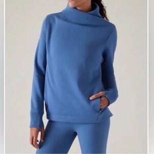 Athleta Cozy Karma Twist Neck Sweatshirt